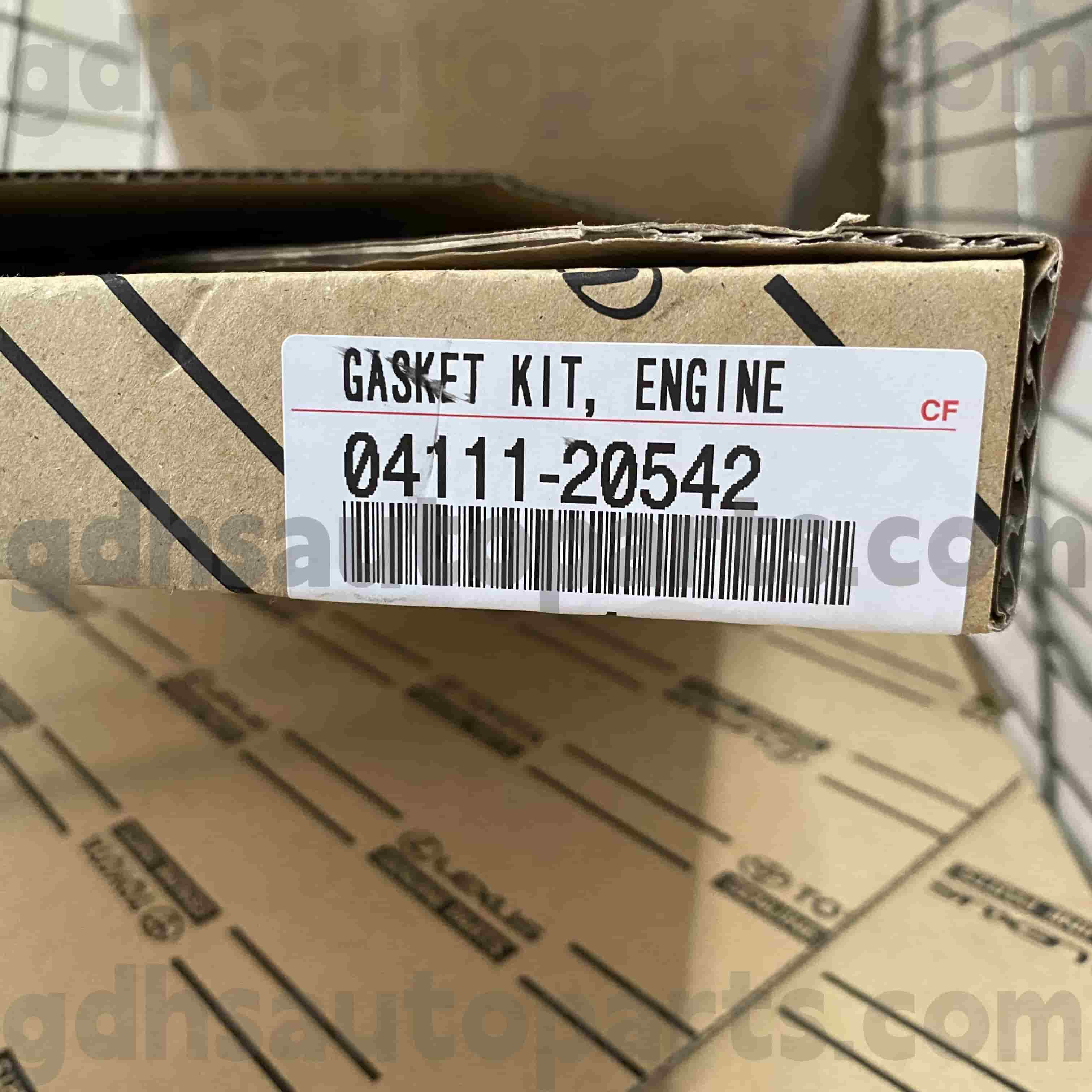 04111-20542 Toyota Động cơ phụ tùng chính hãng Bộ dụng cụ đại tu cho bảng chữ cái, bảng chữ cái G/V