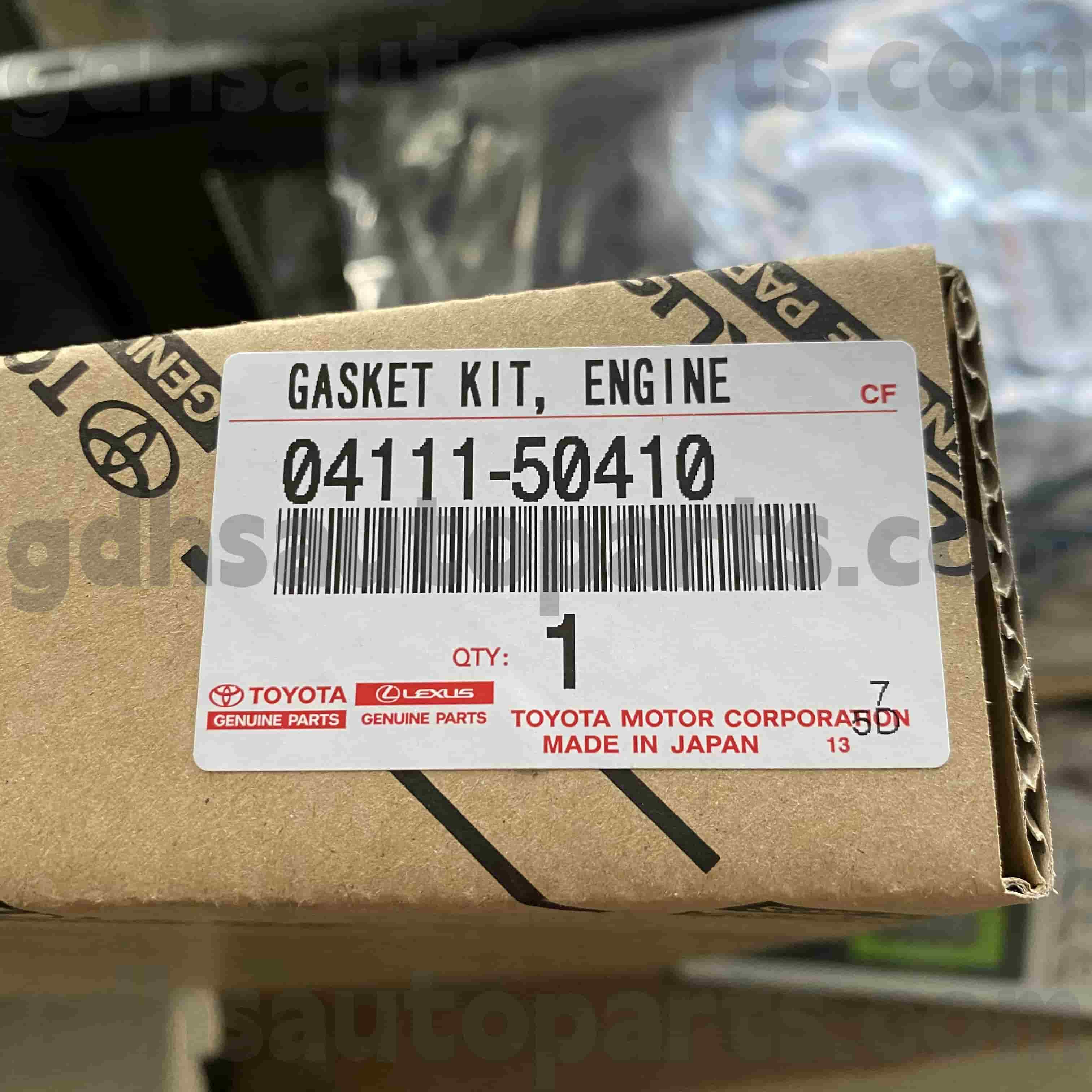 04111-50410 Toyota Động cơ phụ tùng chính hãng Bộ công cụ đại tu cho Land Cruiser