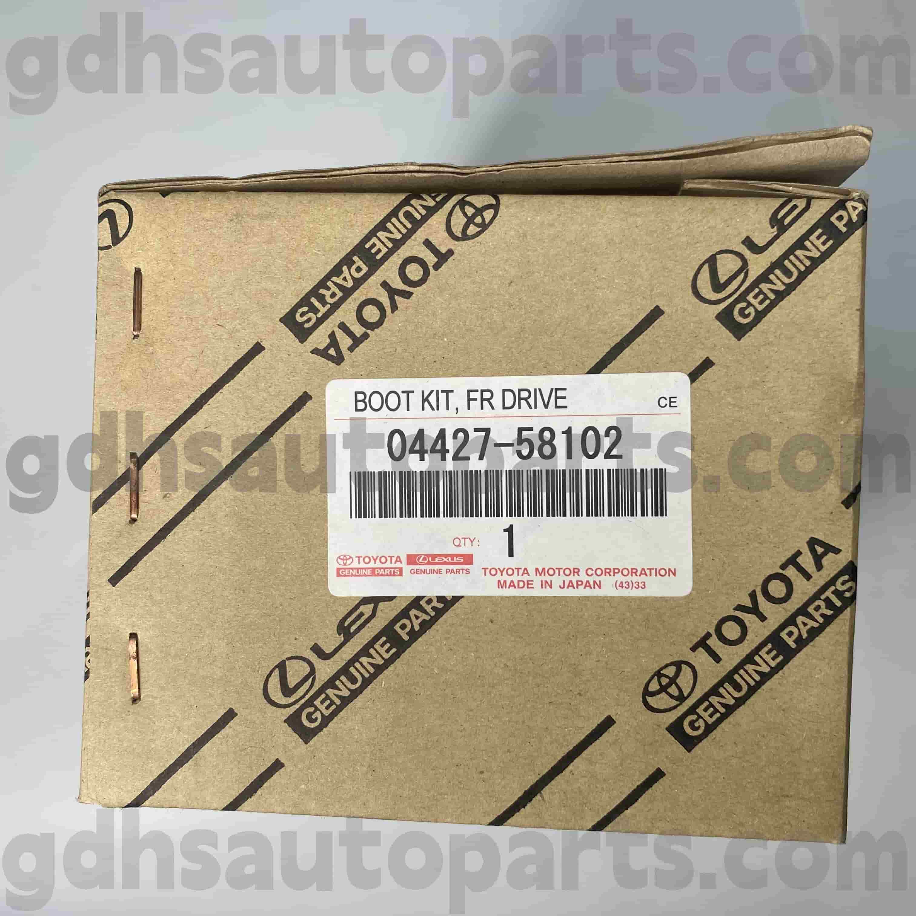 04427-58102 Toyota Bộ phận chính hãng phía trước Boot CV bên hành khách cho khung xe số. Ayh30