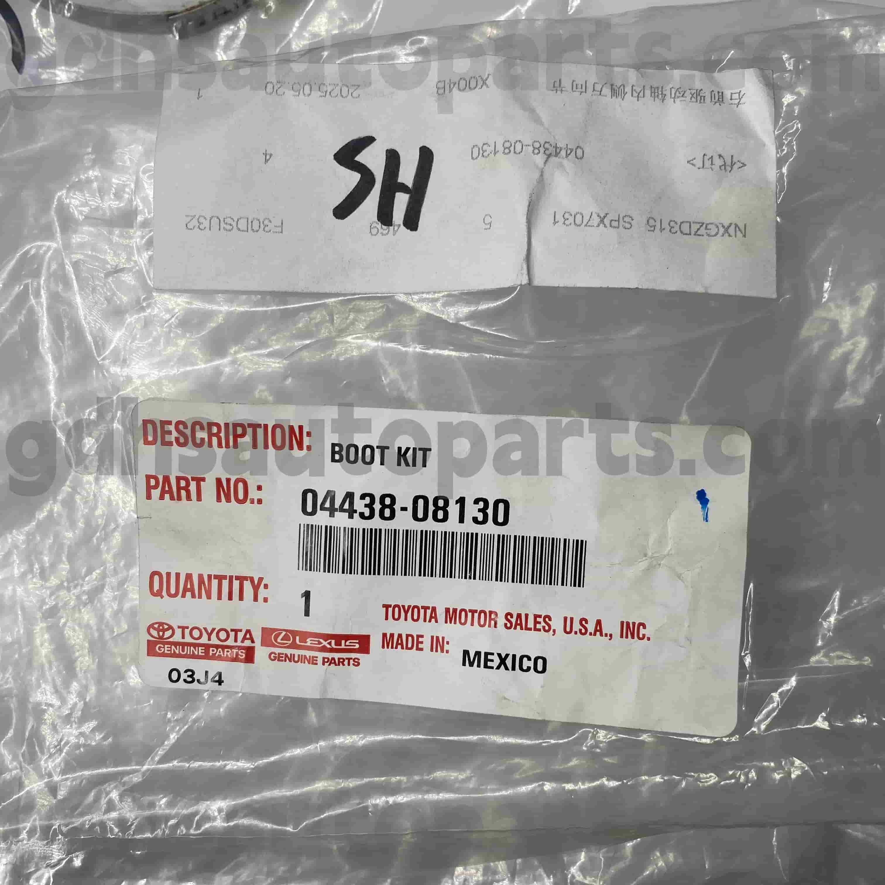 04428-08130 Toyota Bộ phận chính hãng CV Boot cho khung gầm số. GSV40/60 GSL3#