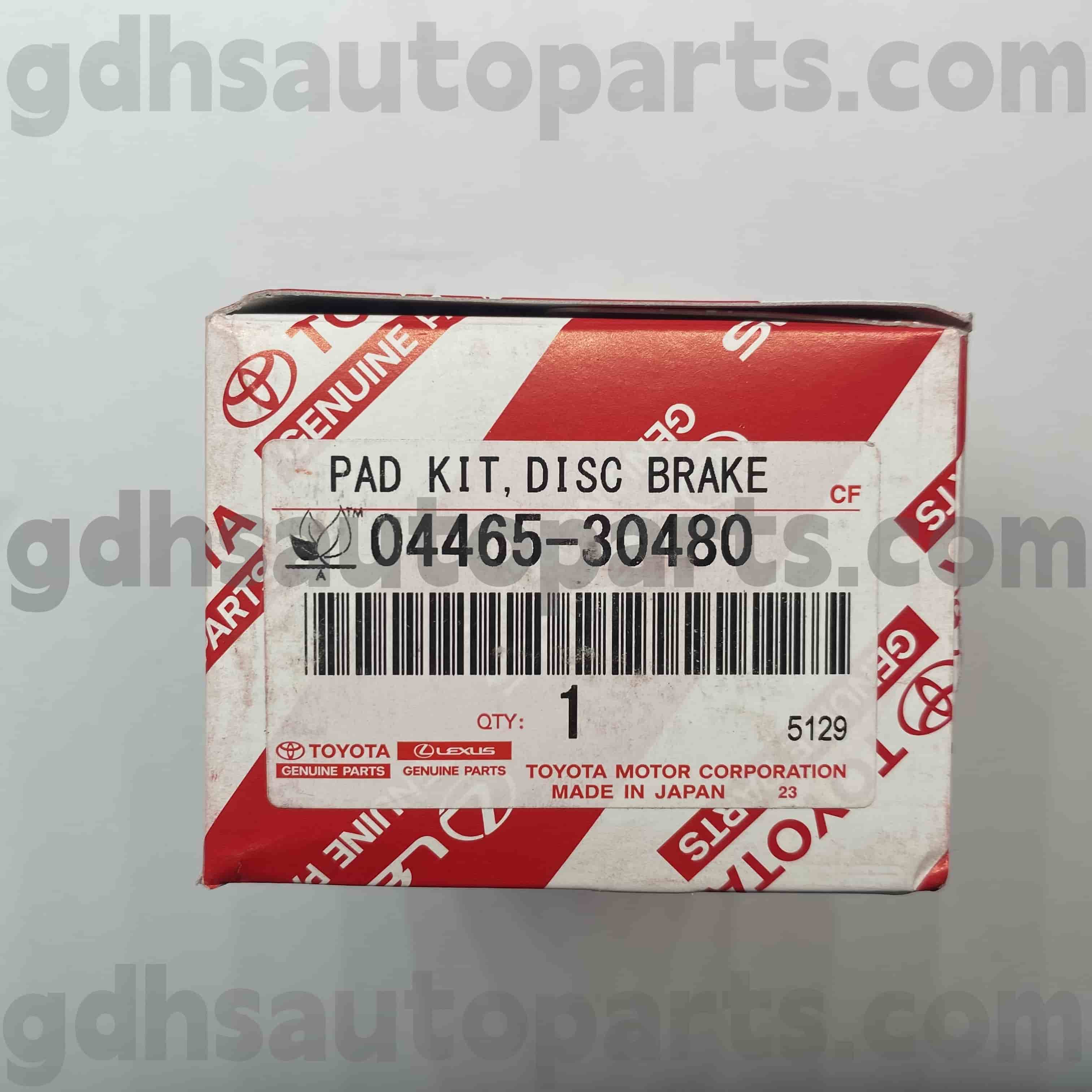 04465-30480 Toyota Part Parts Front Phanh Pads cho Mark X, Crown, Lexus là Khung xe không. GSE30 GRX