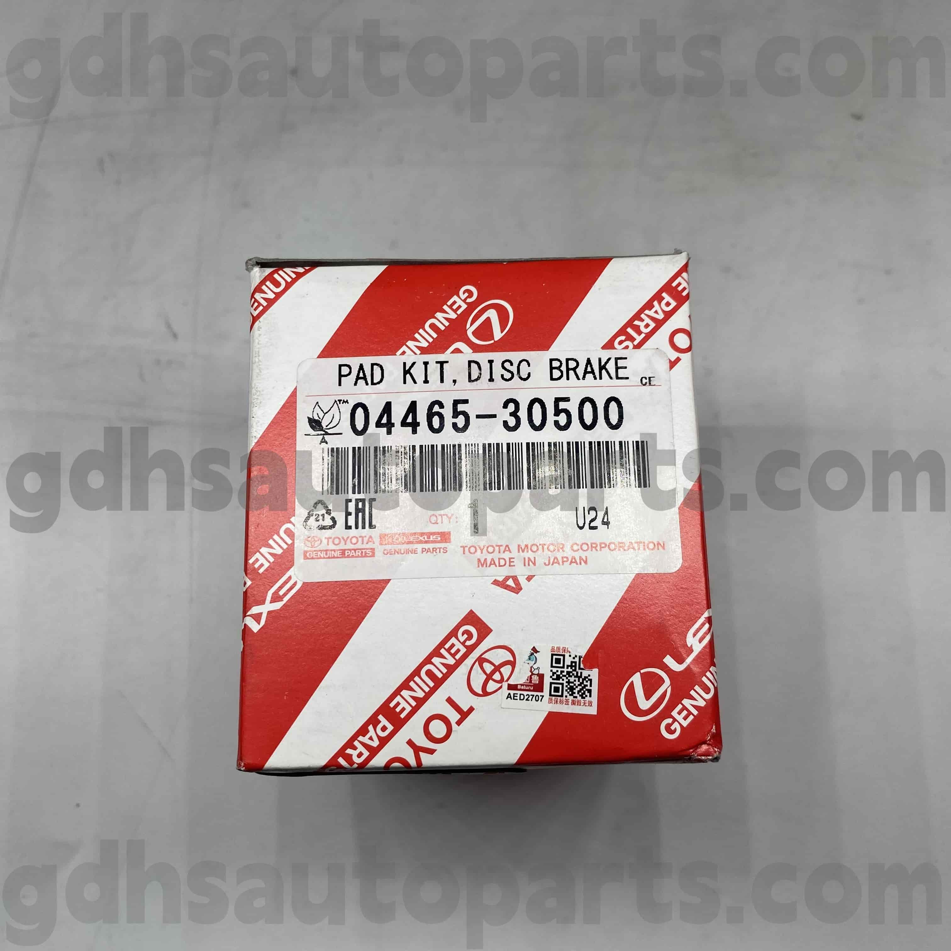 04465-30500 Toyota Parts Parts Front Phanh Pad cho Lexus IS250C/350C, Khung xe GS Series số. GRS190