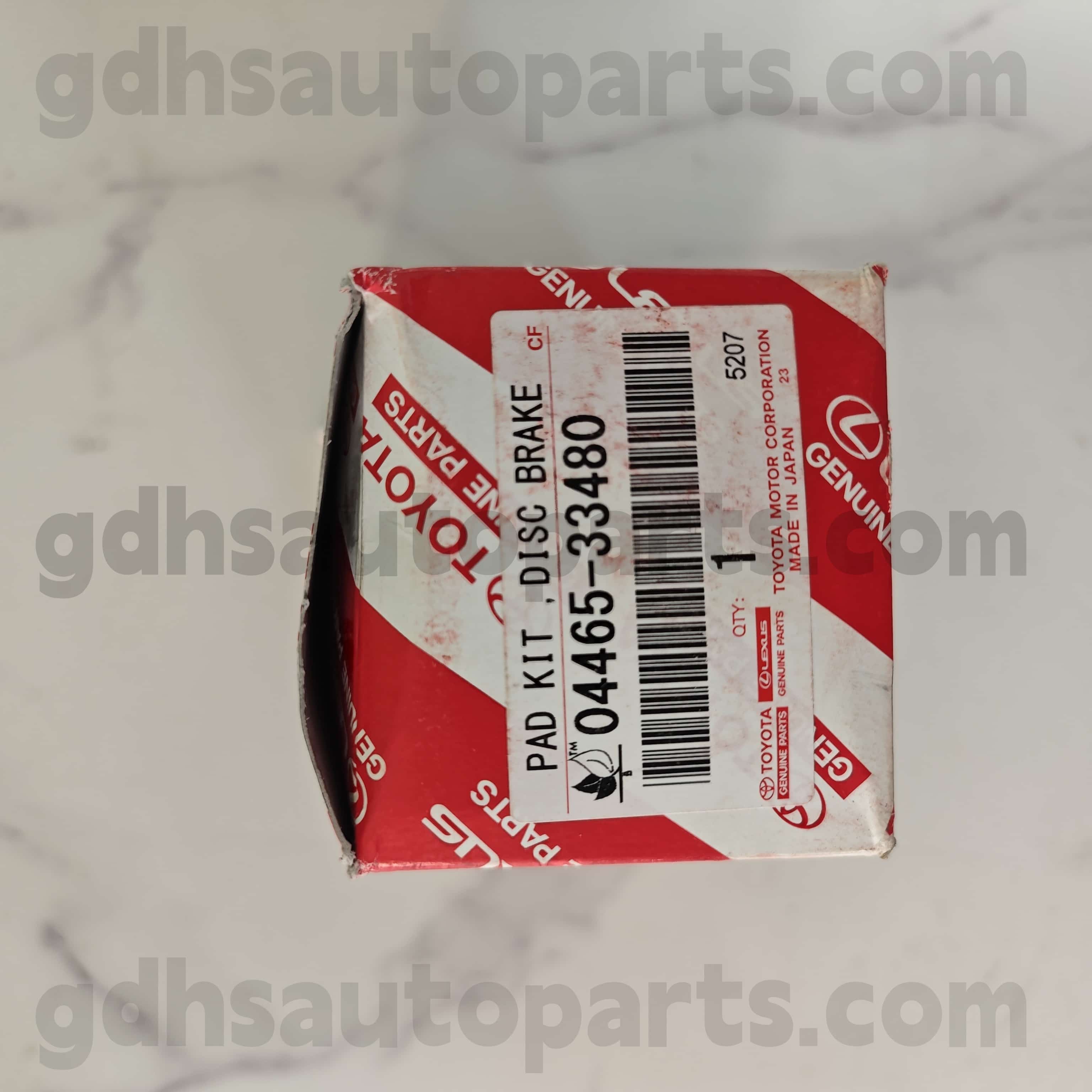04465-33480 Toyota PARDEINE PARDE FRONT Phanh Pad cho Venza Lexus UX300E 、 Harrier 、 NOAH/VOXY 、 Lexus ES350/300H Khung. AXVH70