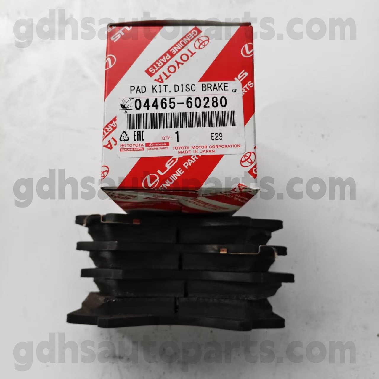 04465-60280 TOYOTA PARD PARDINE FRONT Phanh Pad cho Land Cruiser 、 LX450D/460/570 Khung gầm số. UZJ200