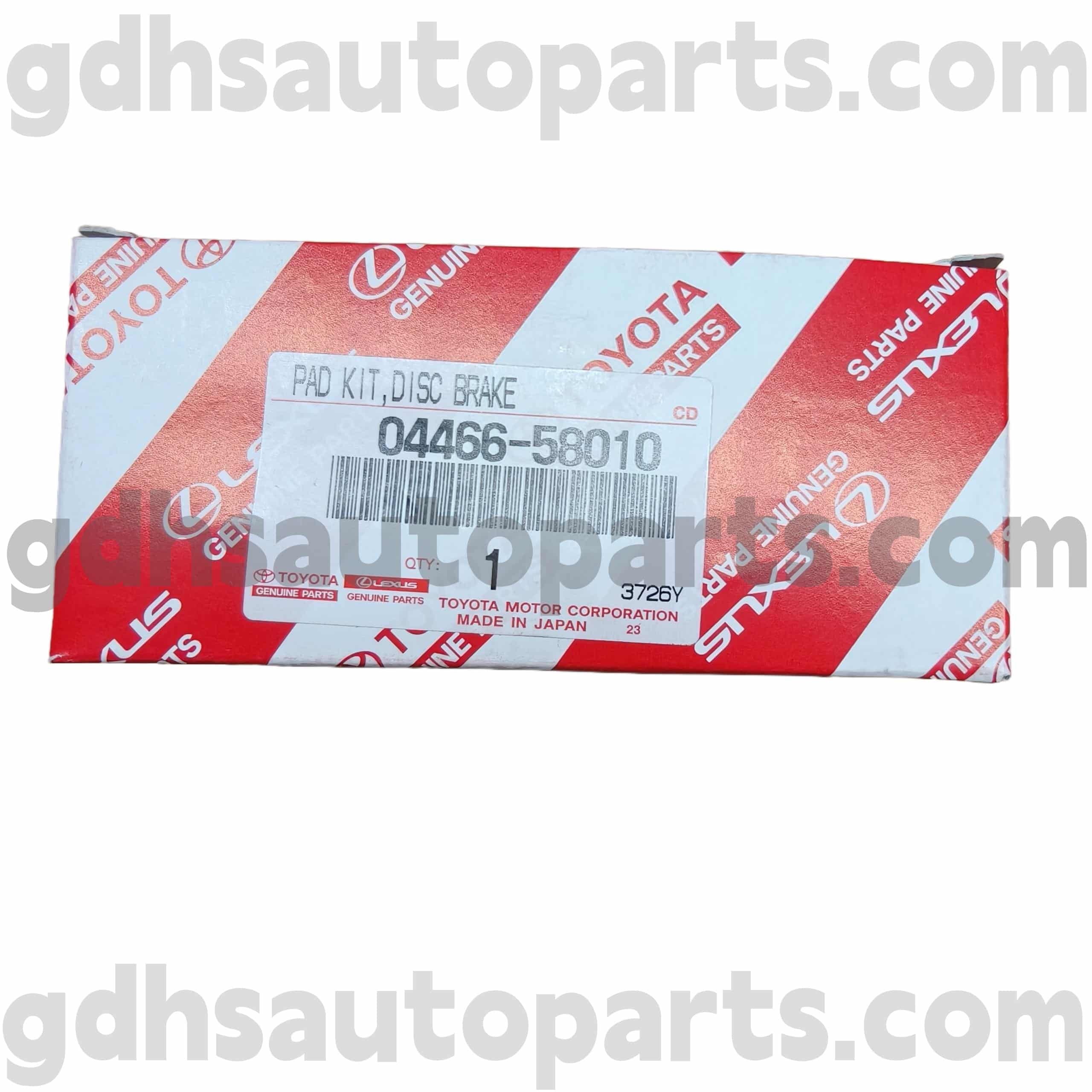 04466-58010 Toyota PARDINE PARDE REAR DADS cho Previa, Alphard, Estema Chassis số. GGH20