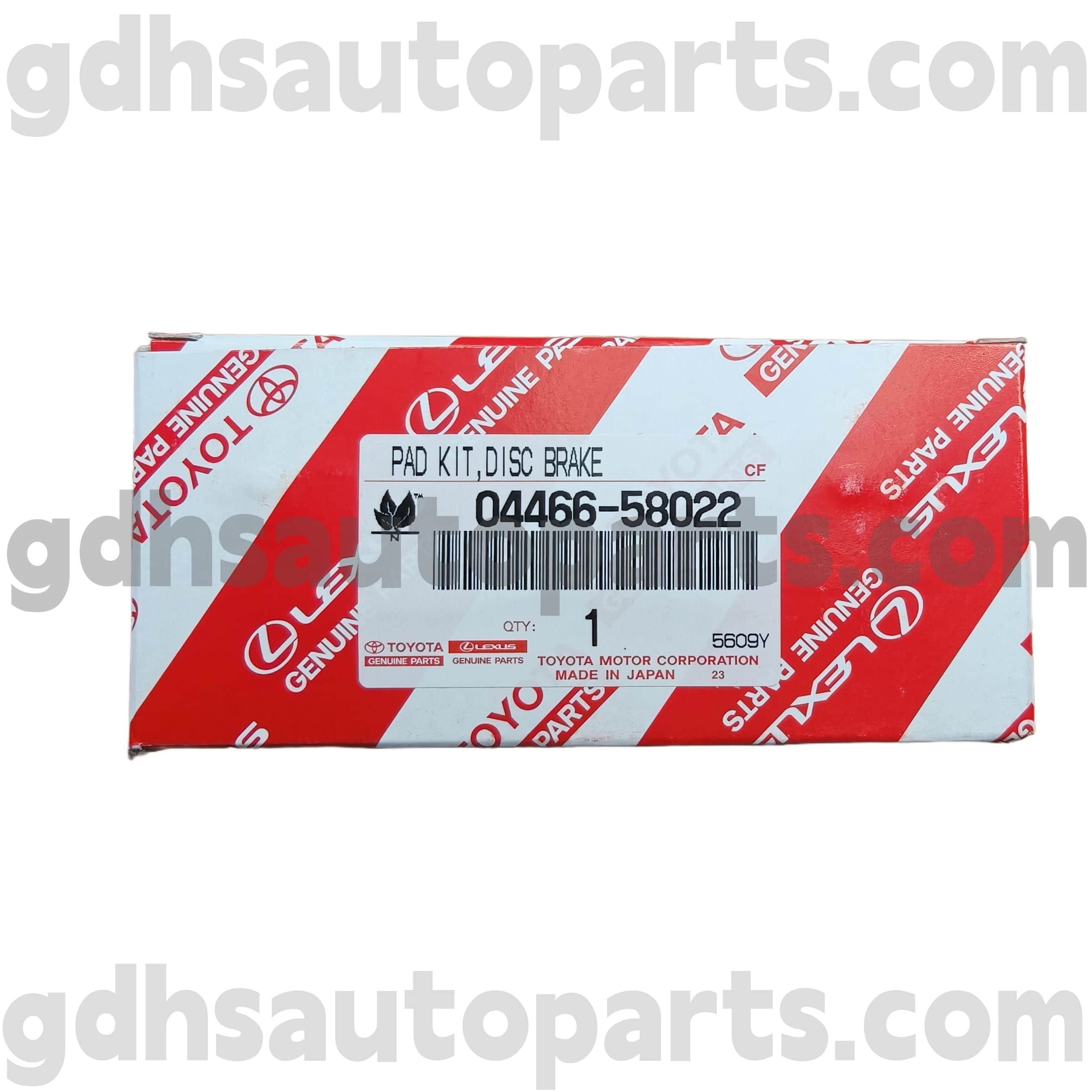 04466-58022 Toyota PARDINE PARDE REAR DADS PADS CHO ALPHARD/VELLFIRE/HV CHASSIS SỐ. GGH30
