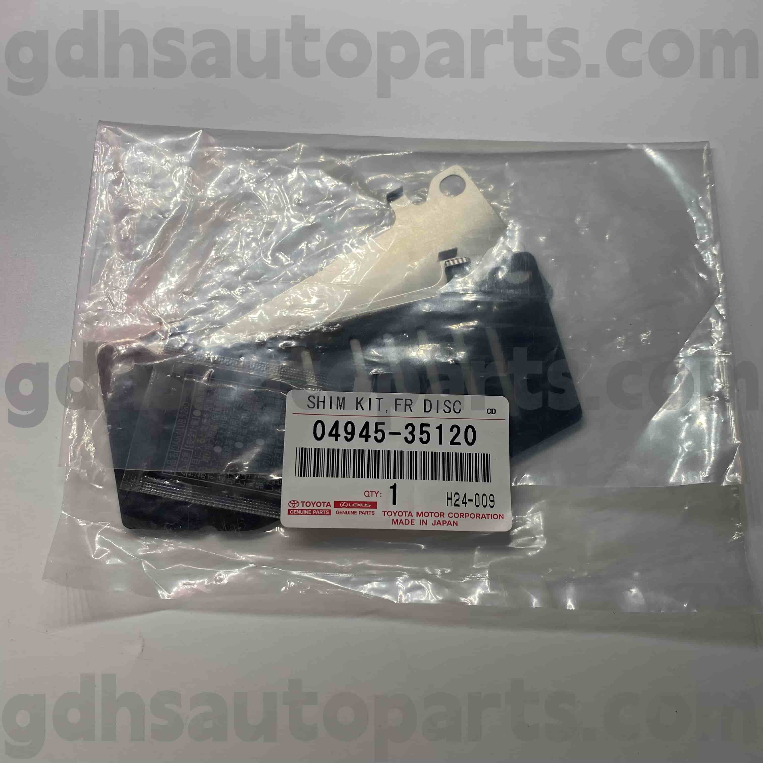 04945-35120 TOYOTA PARDINE PARDINE BRAK SOUND SOUND SAULE cho Land Cruiser Prado, Fortuner, Hilux Chassis no. TRJ120