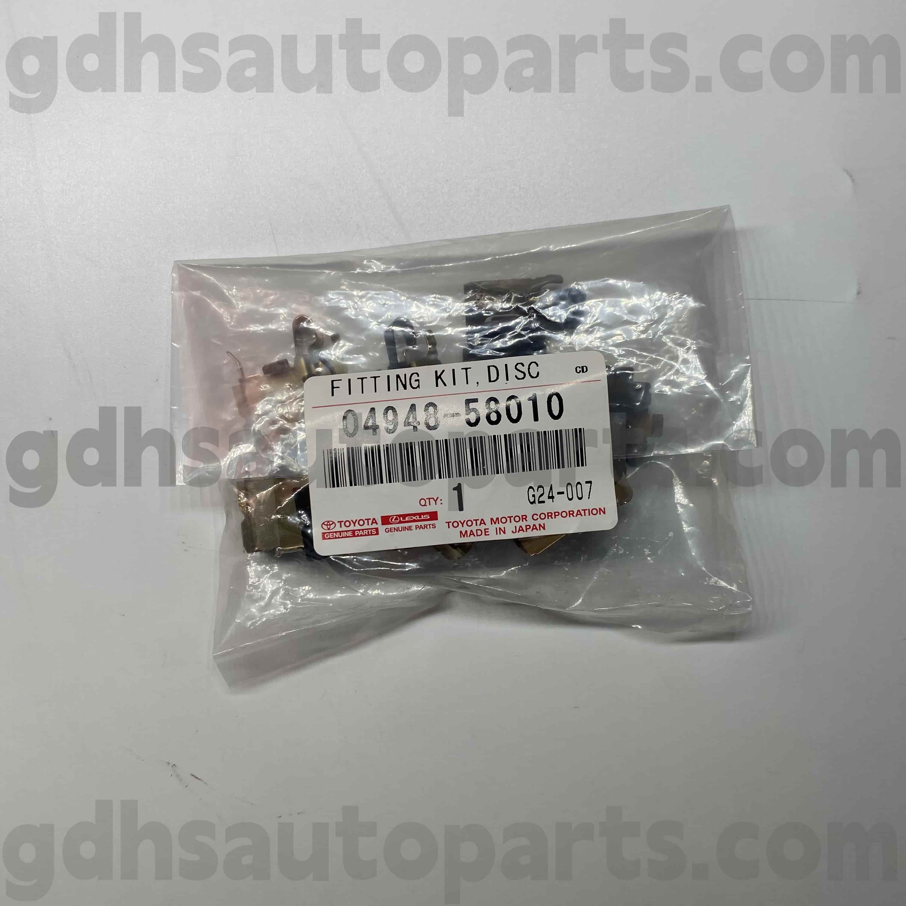04948-58010 Toyota Bộ phận sửa chữa phanh chính hãng cho Harrier/Hybrid, Yaris, Lexus lbxchassis no. ZRE120 ZRE152 ZSP9#