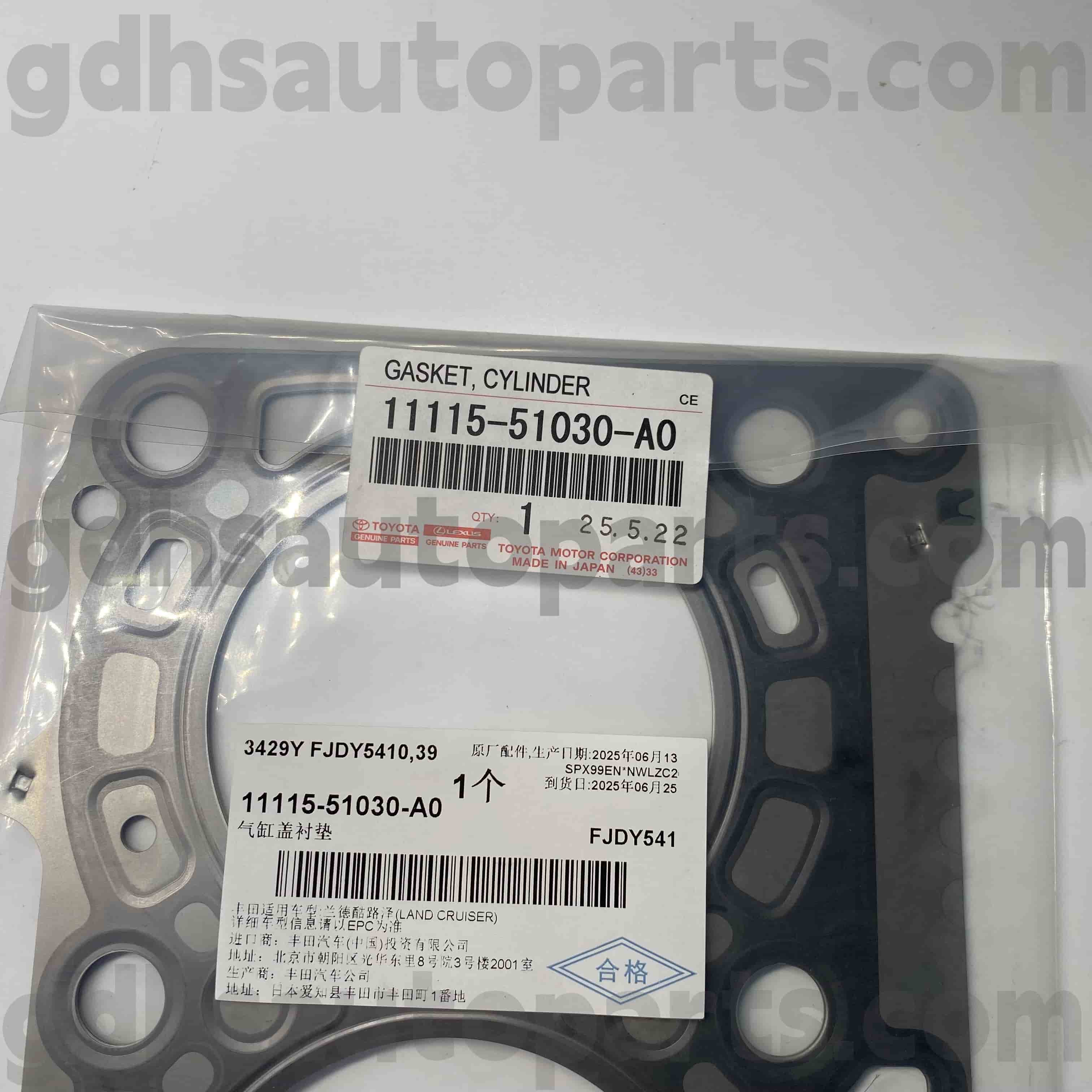 11115-51030-A0 Toyota Bộ phận chính he