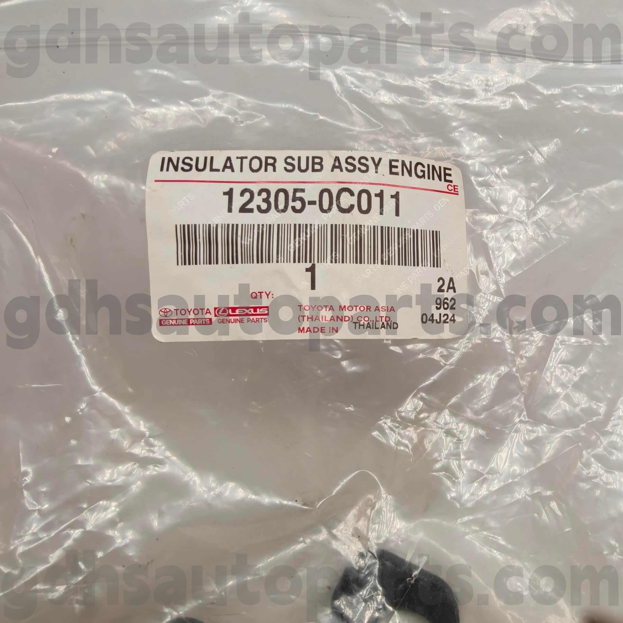 12305-0C011 Phụ tùng chính hãng Toyota Gắn động cơ bên phải cho HILUX, Khung gầm FORTUNER SỐ TGN51