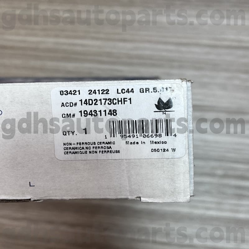 14D2173Chf1 Acdelco Phanh cho Escalade OE số. 19431148