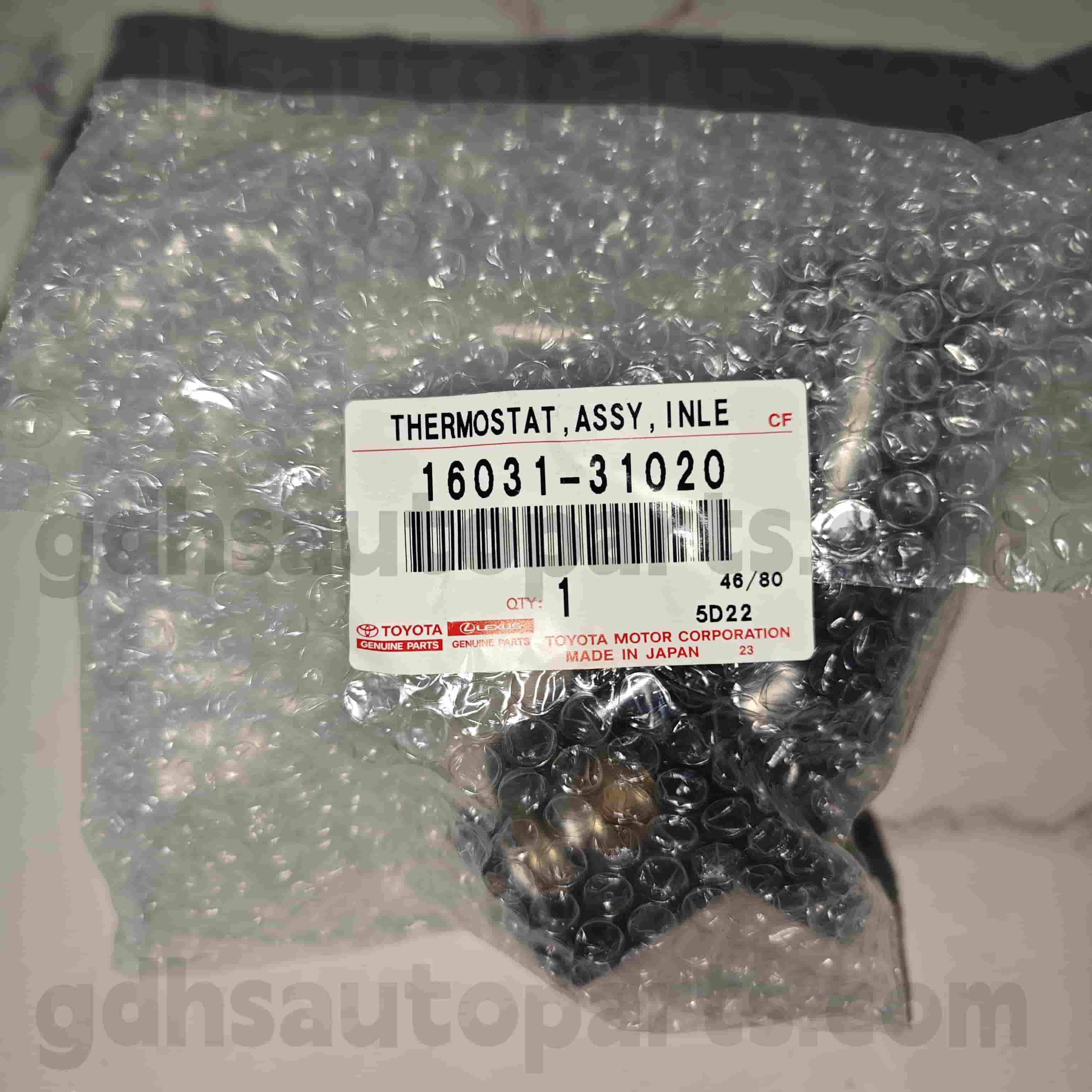 16031-31020 Toyota Bộ điều nhiệt phụ tùng chính hãng cho Lexus GS30/35/43/460 、 Khung gầm Crown/Hybrid số. 3grfe..grs202