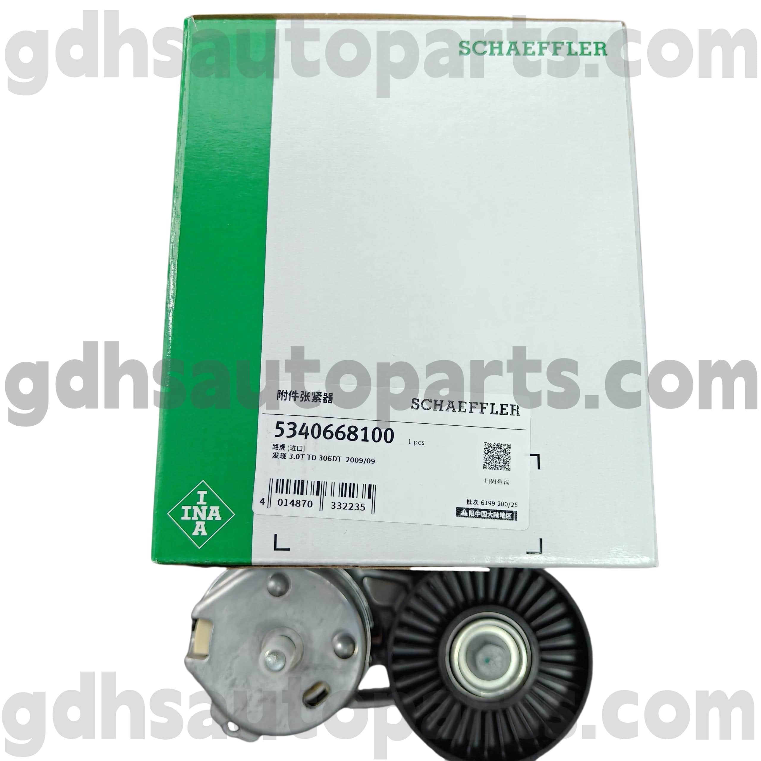 5340668100 Schaeffler Ina Drive Belt Atension cho Range Rover, Range Rover Sport, Land Rover Discovery 4 oe no. LR035493