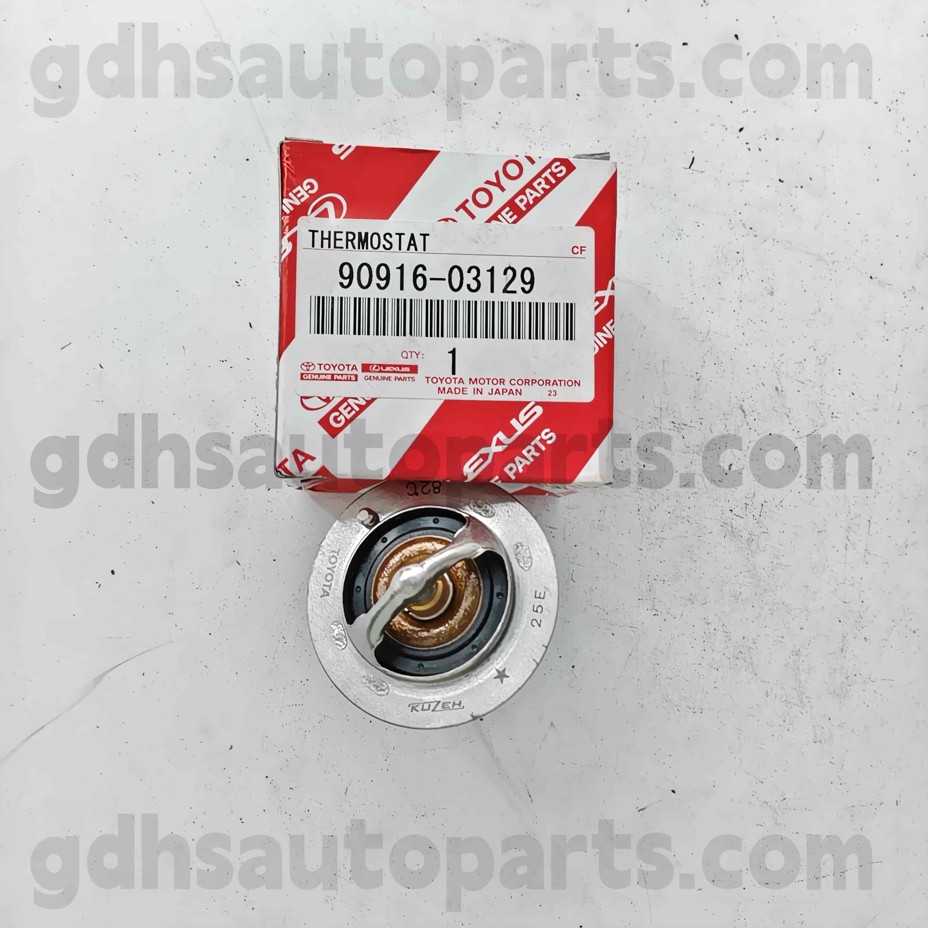 90916-03129 Toyota Bộ điều nhiệt phụ tùng chính hãng cho Camry 、 Lexus ES2 ##/350/300H 、 Corolla Sed 、 Hilux 、 RAV4 RAV4 Không. 2azfe..acu2#